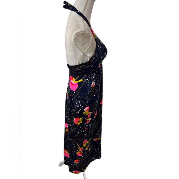 Vibrate 70’s bohemian festival retro Floral Halter Maxi Dress size XS fit - - Picture 7 of 8